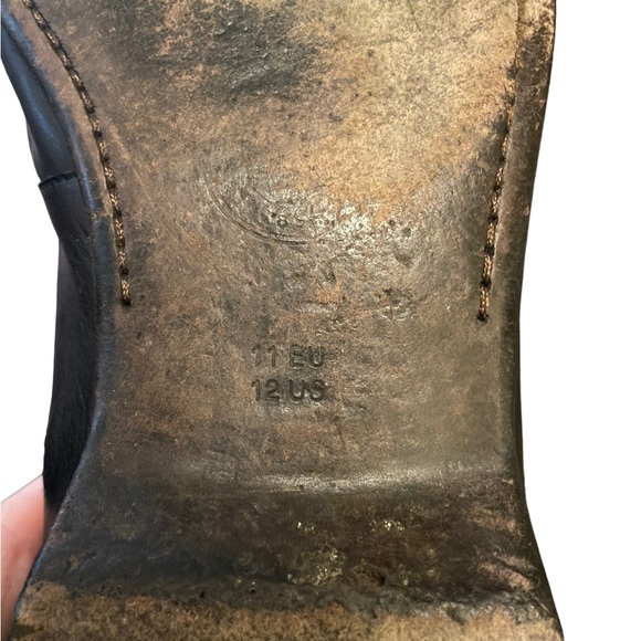 Bally of Switzerland Black Leather Slip On Loafers Size 12 - Picture 6 of 9